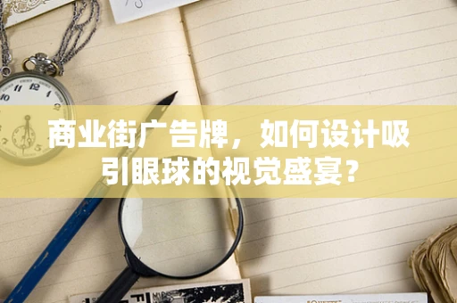 商业街广告牌，如何设计吸引眼球的视觉盛宴？