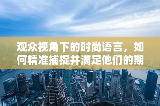 观众视角下的时尚语言，如何精准捕捉并满足他们的期待？