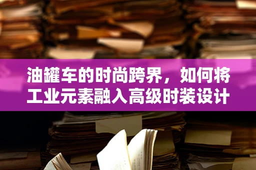 油罐车的时尚跨界，如何将工业元素融入高级时装设计？