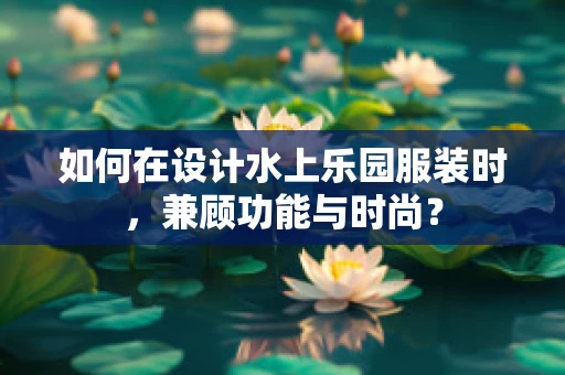 如何在设计水上乐园服装时，兼顾功能与时尚？